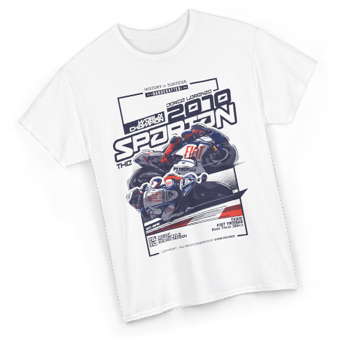 Jorge Lorenzo 2010 World Champion T-Shirt Design