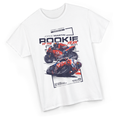 Jorge Martin Rookie of the Year 2021 T-shirt design Evan DeCiren