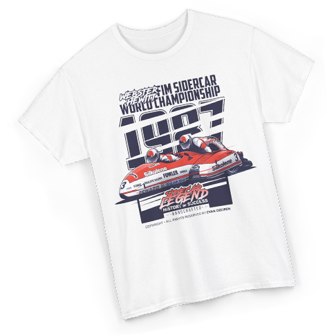 Webster & Hewitt Sidecar | 1987 World Championship T-shirt design