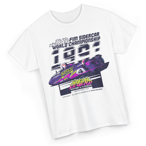 Biland & Waltisperg 1991 World Championship T-shirt design