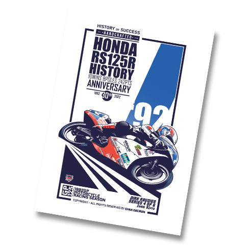 Dirk Raudies | 1992 Honda RS125R History poster art
