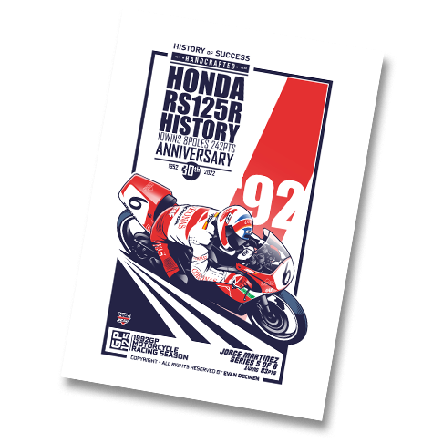 Jorge Martinez Honda RS125R 1992 | Poster Mockup