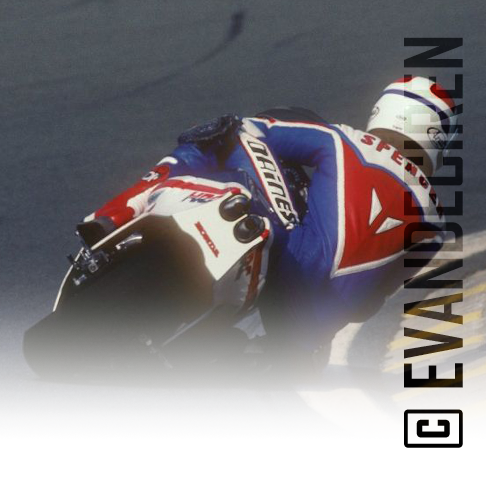 Freddie Spencer riding the 1983 Honda 500 — early years of Grand Prix domination.