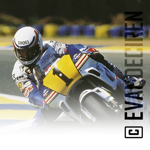 Eddie Lawson on the Honda NSR500, 1989 Grand Prix season.