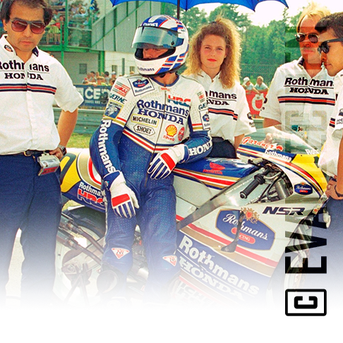 Rothmans Honda box, 1991 — NSR500 preparations.