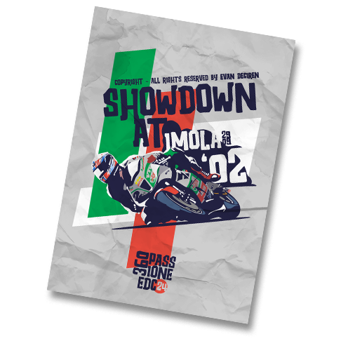 Superbike Imola 2002 artwork by Evan DeCiren