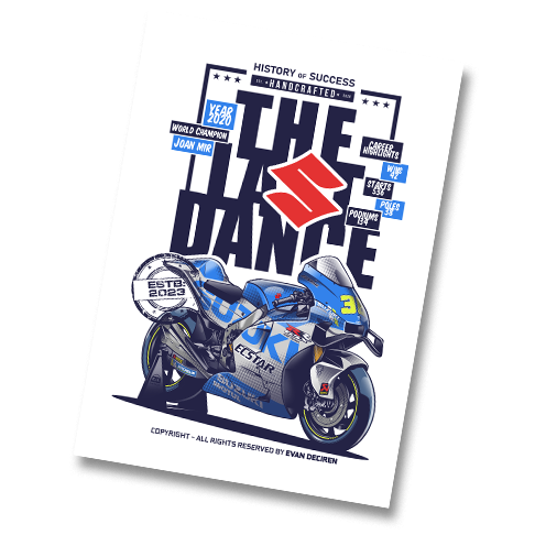 Suzuki GSX-RR MotoGP 2020 Last Dance final artwork Evan DeCiren
