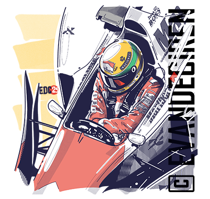 Cover illustration of Formula 1 1993 – The Twilight of the Masters, artwork by evandeciren.ch