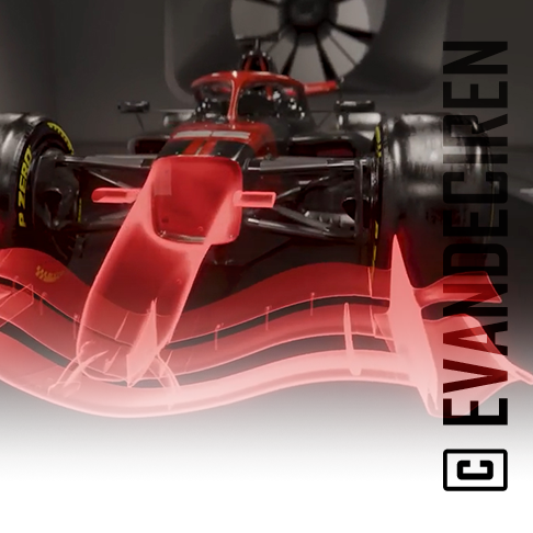 Formula 1 2026 front wing airflow aerodynamic concept by evandeciren.ch