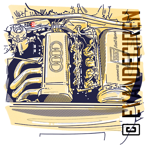 Audi A4 1995 Italian Superturismo top view illustration, touring car aerodynamics analysis by evandeciren.ch