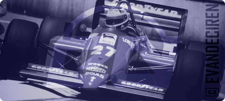 Michele Alboreto Ferrari Formula 1 archival photo, historic Grand Prix racing by evandeciren.ch